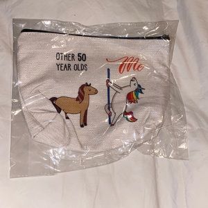 Make up bag 50th birthday unicorn